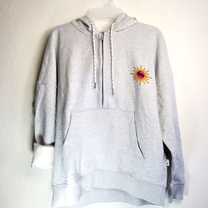 Quiksilver Originals Boxy Half-Zip Hoodie Size S Brand New